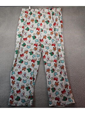 Christmas Plush Print Sleep Pajama Pants Men XL Wondershop